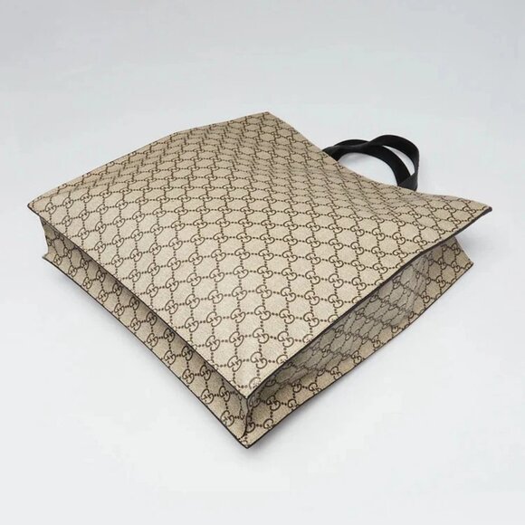 Gucci Beige GG Supreme Coated Canvas Tiger Print Tote Bag - Picture 3 of 8